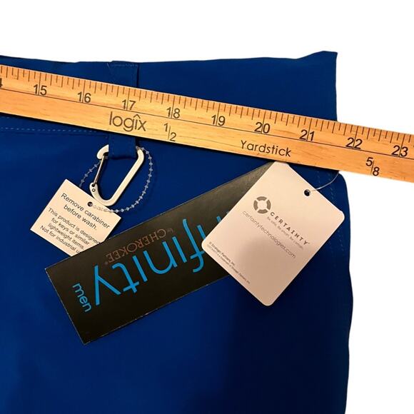 New Infinity Men's Modern Cargo Scrub Pants Size 2XL Athletic Blue Athletic NWT - Picture 7 of 9